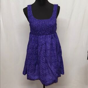 OP Vibrant Purple Dress. Cotton Summer Comfy Beach Vacation